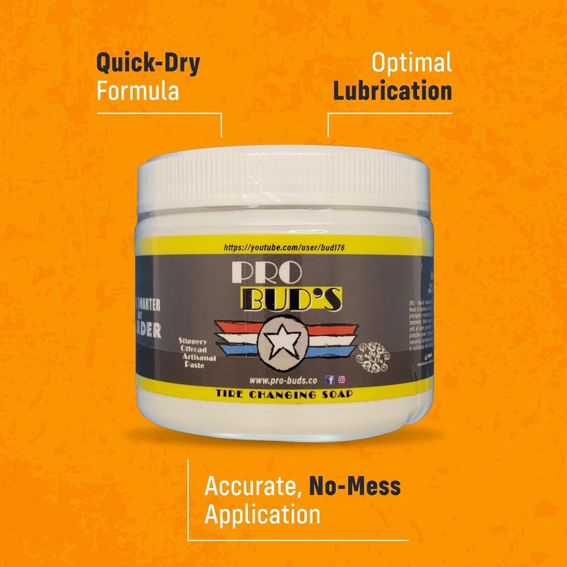 Pro Bud's Tire Changing Paste - Peerless Lubrication Tire Mounting Paste for Quick Changes and a Secure Fit - Slip-Resistant for Mounting Tires - 8 oz. - Image 2